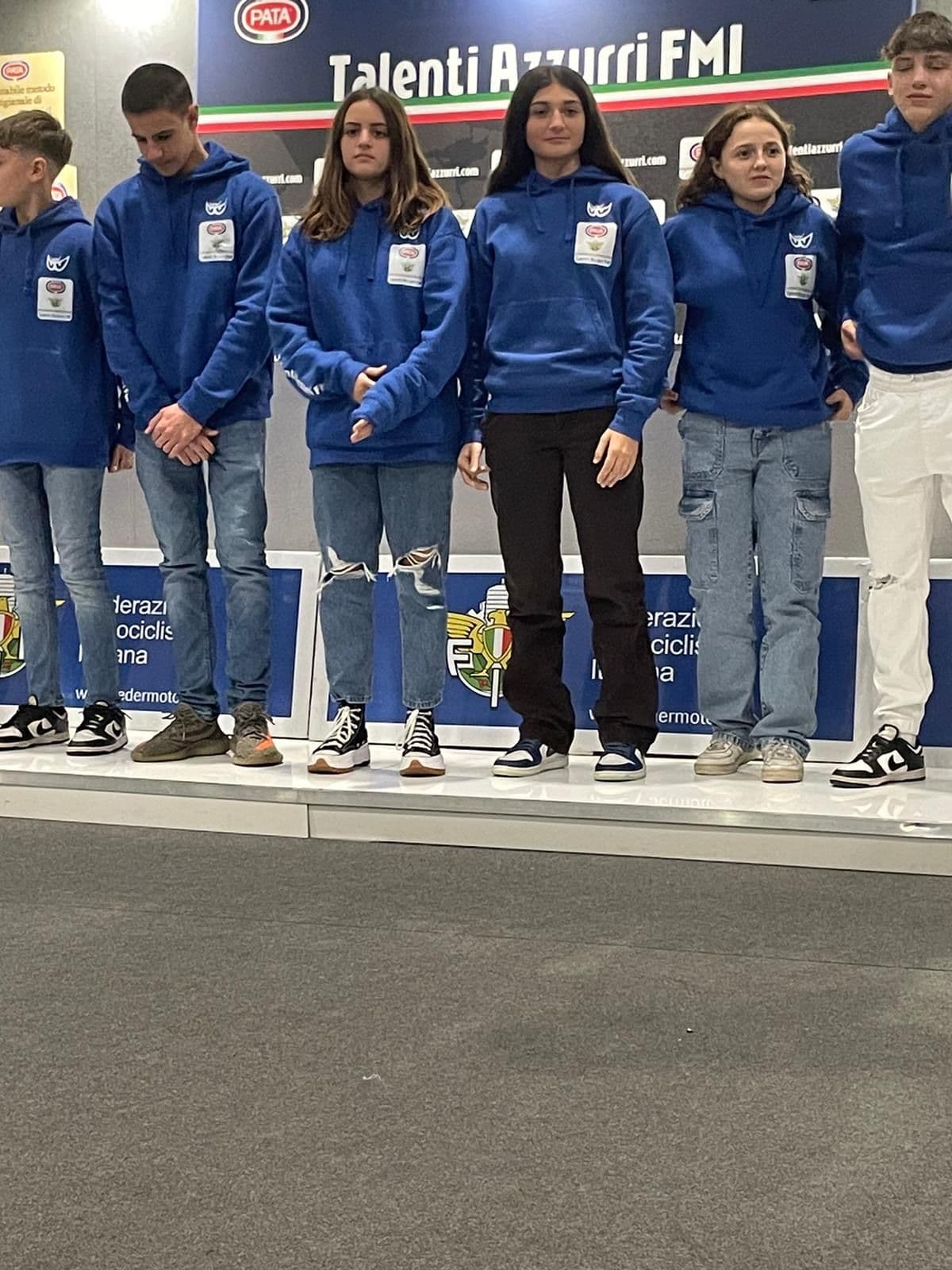 Girls in the Talenti Azzurri program of the Italian Motorcycling Federation