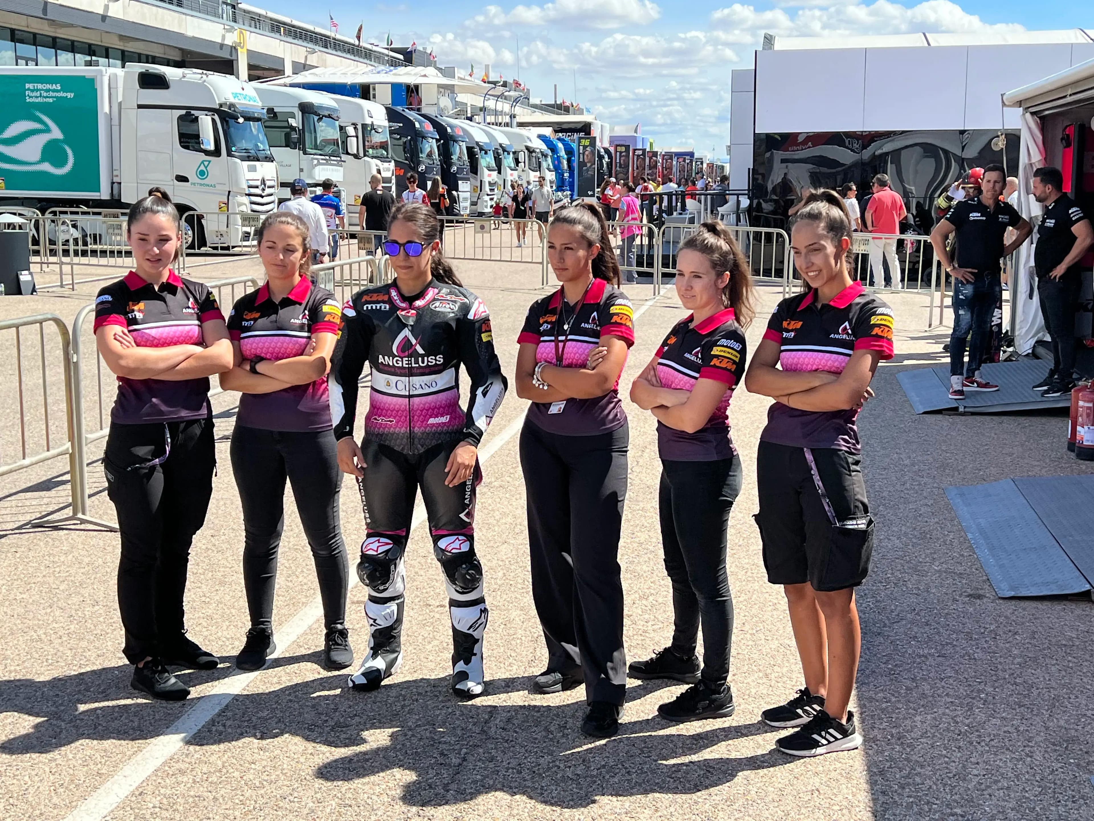 The first 100% female team in the history of the MotoGP World Championship.